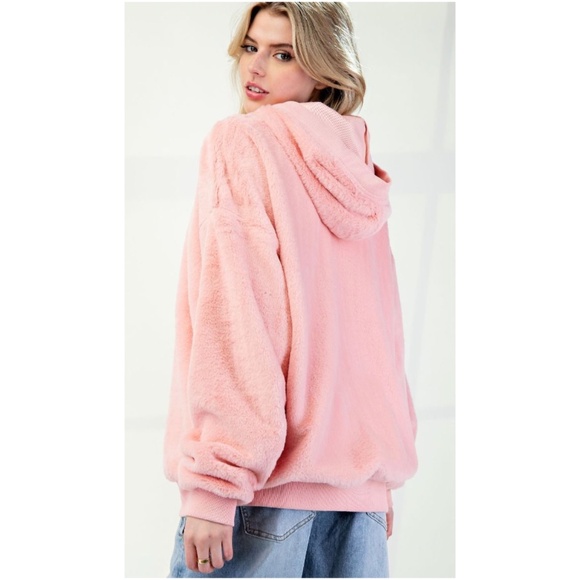 Easel Brown Fuzzy Hoodie Sweatshirt - Picture 7 of 9